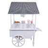 Dainty Decor Black Stripe Dessert Cart Rental