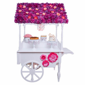 Dainty Decor Flower Dessert Cart Rental