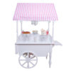 Dainty Decor Pink Stripe Dessert Cart Rental