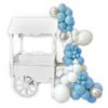 Dessert Cart With Blue Balloon Garland